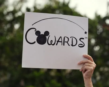 Scores Rally Outside Mickey Mouse Company HQ Over ‘Anti-Free Speech’ Jimmy Kimmel Cancellation